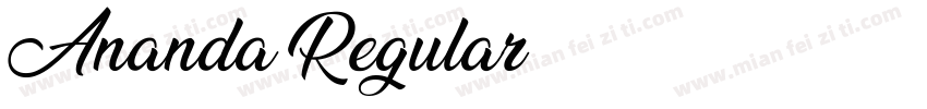 Ananda Regular字体转换